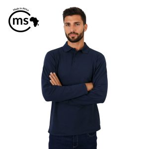 Proactive Long Sleeve Pique Knit Polo